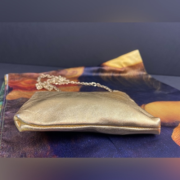 Vitoria Napoli Luxury Italian Designer Leather Mini Bag gold Shoulder Bag - Picture 4 of 6